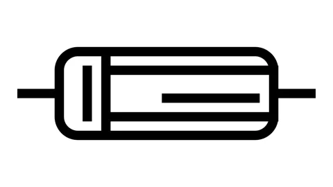 Diode electronic component line icon animation Stock Footage 326134313