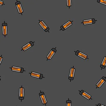 Diode electronic component vector seamless pattern Stockillustratie