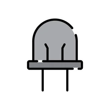 Diode icon vector Stock Illustration