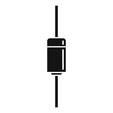 Diode indicator icon simple vector. Led light Stock Illustration