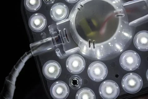 Diode lamp, light, lighting close-up. Foto stock