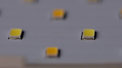 Diode of light panel LED lights close up. Stock Footage 308747730