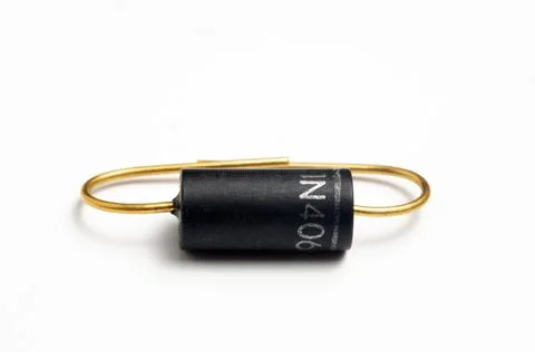 Diode semiconductor on white background Stock Photos
