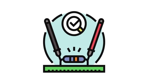 Diode testing electronics color icon animation Stock Footage 326106250