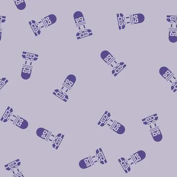 Diode testing electronics glyph vector seamless pattern Stock Illustration