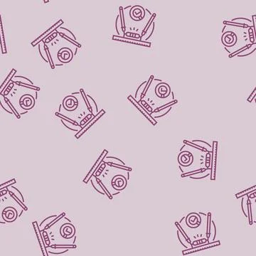 Diode testing electronics line seamless pattern Stockillustratie