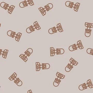 Diode testing electronics line vector seamless pattern Stock Illustration