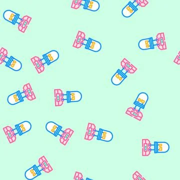 Diode testing electronics vector seamless pattern Stock Illustration