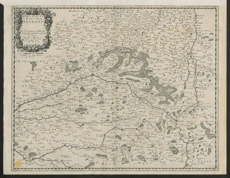 Dioecese de l Evesche d Orleans ; Author(s): Sanson, Nicolas Maps K.Top.68... Stock Photos
