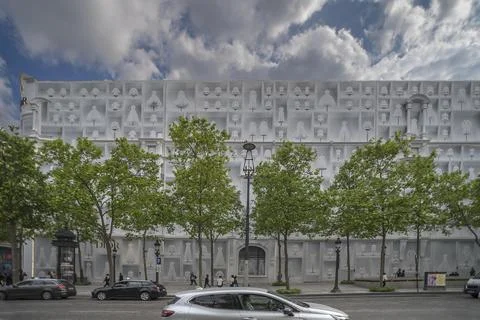 Dior department stores on the Champs Elysees Paris France Europe 스톡 사진
