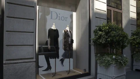 Fendi and Dior - Exclusive shops at Rode, Stock Video