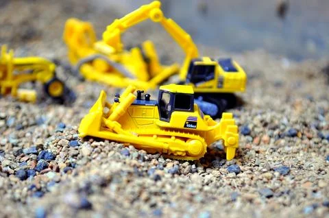 Diorama Dozer d155 Stock Photos