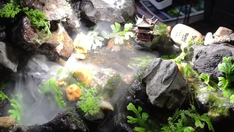 Diorama resembling a mountain stream Stock Footage 339284214