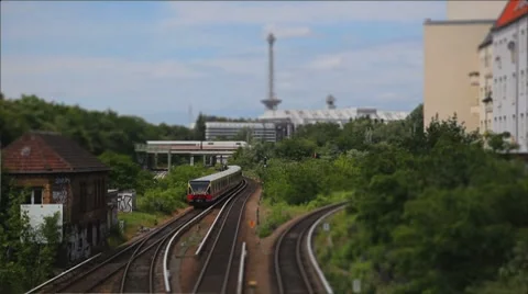 Diorama Trains 動画素材 8535737