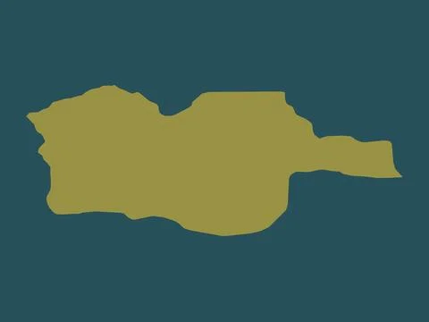 Diourbel, Senegal. Solid color shape Stock Illustration