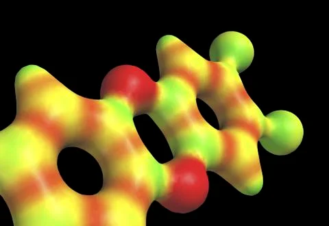 Dioxin molecule Stock Illustration