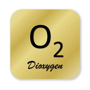 Dioxygen symbol Stock Illustration