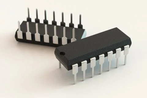 DIP chip package 스톡 일러스트