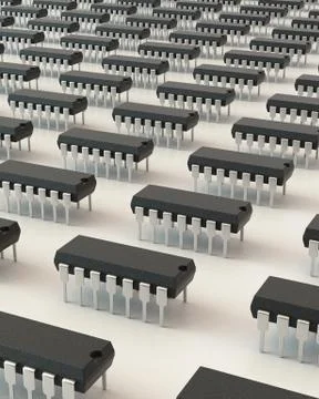 DIP chip packages 스톡 일러스트