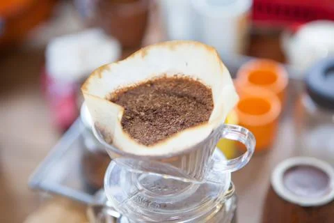 Dip coffee Stock Photos