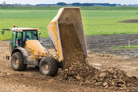 Dip Truck Unloading Stock Photos