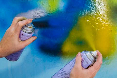 Dipinti, executed by a paint on a wall. Stock Photos