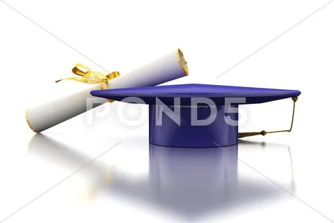 Diploma of a bachelor Stock Photos
