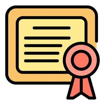 Diploma case icon vector flat Stockillustratie