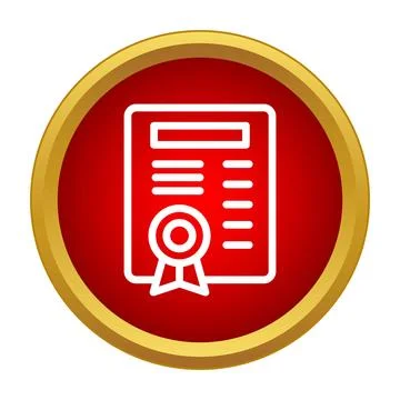 Diploma certificate document icon representing education and success イラスト素材