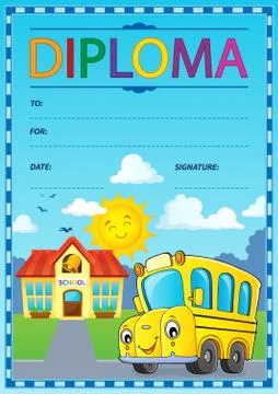 Diploma design image Stock Illustration