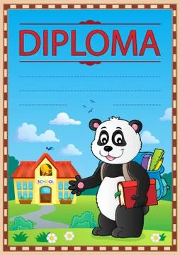 Diploma design image Stock Illustration