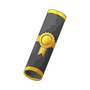 Diploma illustration Stock Illustration