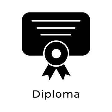 Diploma or Certificate icon vector illustration Stock Illustration