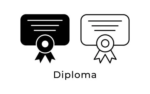 Diploma or Certificate icon vector illustration Stock Illustration