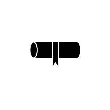 Diploma Scroll Icon  Certificate Scroll Icon Stock Illustration