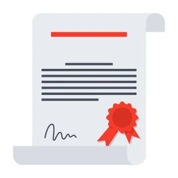 Diploma Vector Icon Stock Illustration