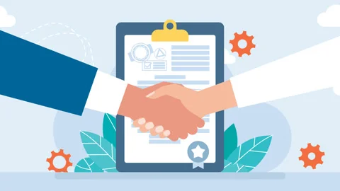 Diplomacy as a solution to the conflict. Contract. Man and women shake hands. Stock Footage 187739489