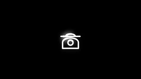 Diplomatic Hotline Line Icon Animation Loop Black Background 库存影片 342209447