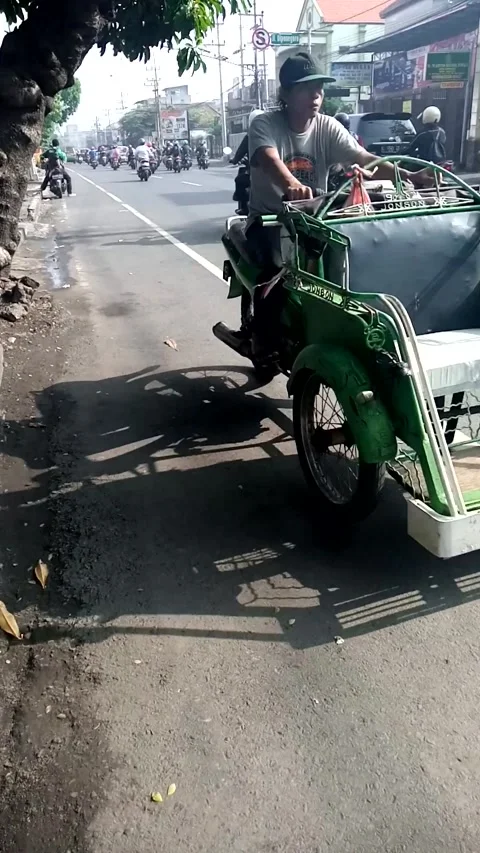 Diponegoro Street Sidoarjo East Java Indonesia Stock Footage 220540820