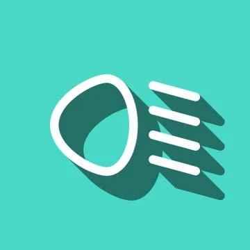 Dipped beam icon stock vector illustration flat design Stock Illustration