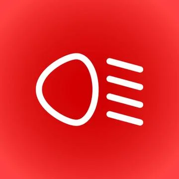 Dipped beam icon stock vector illustration flat design イラスト素材