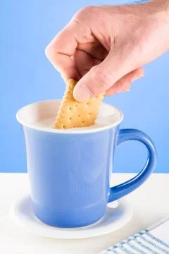 Dipping a Biscuit Stock Photos