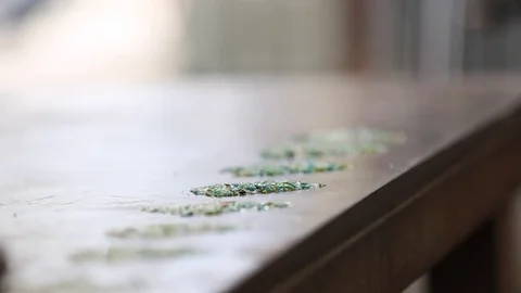 Dipping In Color Stock Footage 81196955