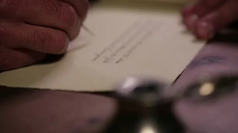 Dipping ink pen Видео 77053954