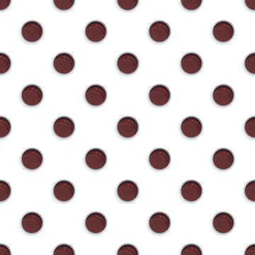 Dipping sauce bowls seamless pattern background Illustrazione stock