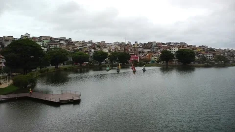 Dique do Tororó (aerial image). Stock Footage 229904532