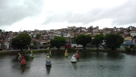 Dique do Tororó (aerial image). Stock Footage 229904536
