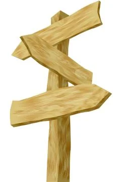 Direcional signs Stock Illustration
