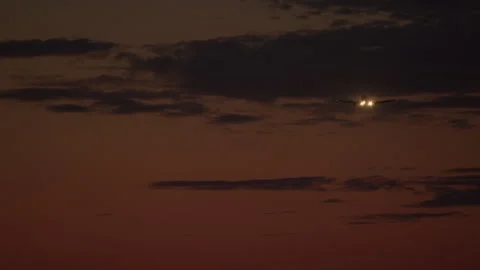 Direct approach at dusk Stock Footage 270062279