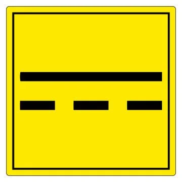 Direct Current DC Symbol Sign Isolate On White Background,Vector Illustration Stock Illustration